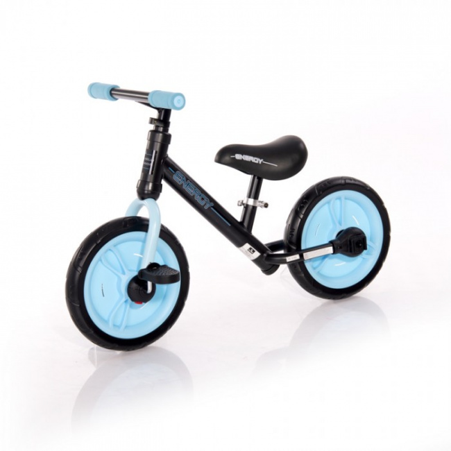 Велосипед-беговел Lorelli Energy Black Blue 2 в 1 Чёрно-синий - фото