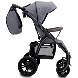 Детская прогулочная коляска BubaGo Cross Air Light Grey Светло-серый BGC0122