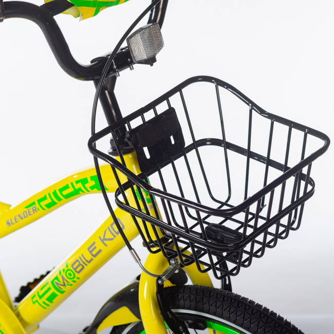 Велосипед детский Mobile Kid Slender 18 Жёлто-зелёный