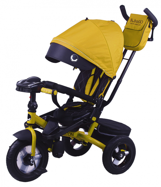 Велосипед детский трехколесный Bubago Triton Bluetooth Yellow Black Жёлто-чёрный 2022