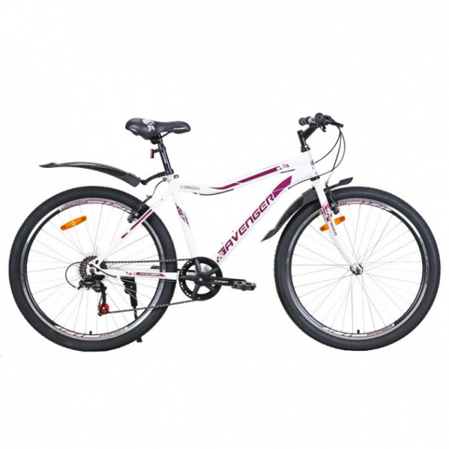 Велосипед Avenger C260W 26 Бело-фиолетовый 2022