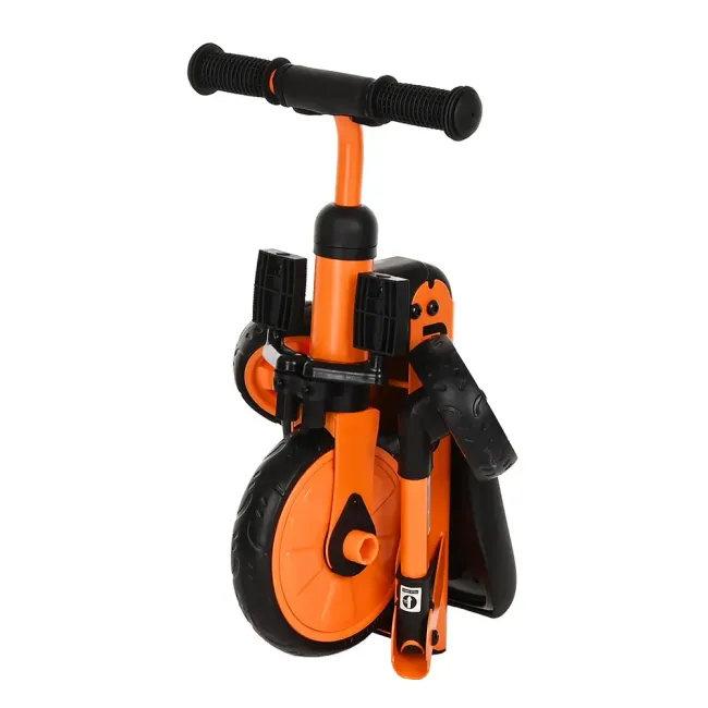 Велосипед Беговел трехколесный 2в1 Pituso Букашка Складной Orange Оранжевый AS003-orange