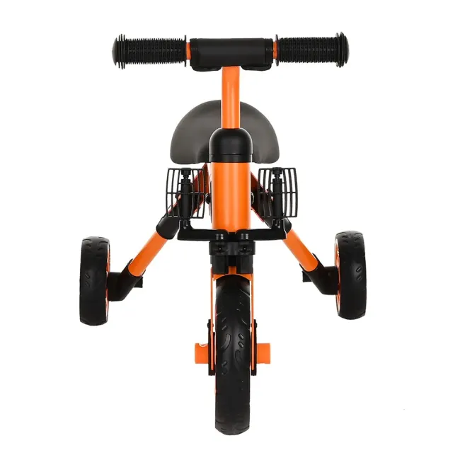 Велосипед Беговел трехколесный 2в1 Pituso Букашка Складной Orange Оранжевый AS003-orange - фото5