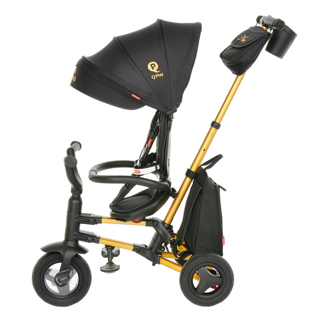 Велосипед трехколесный QPlay Nova+ Black-Gold Чёрно-золотой S700 PLUS-Black-Gold - фото9