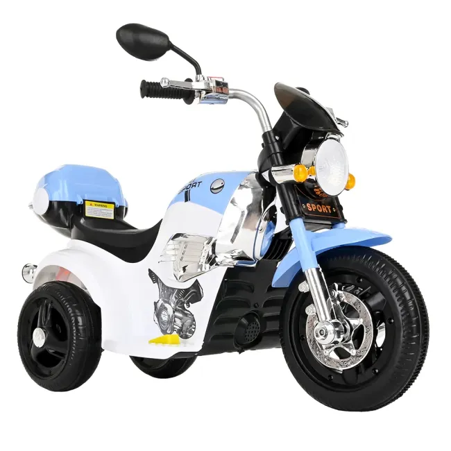 Электромотоцикл Pituso X-818 6V/4,5Ah*1,15W*1,колеса пластик, свет, музыка 83x33x56 см Синий Blue - фото
