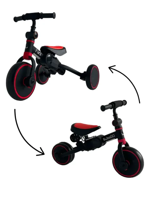 Детский трехколесный велосипед Bubago Flint Black-red Чёрно-красный BG-FP-2 Без ручки - фото6