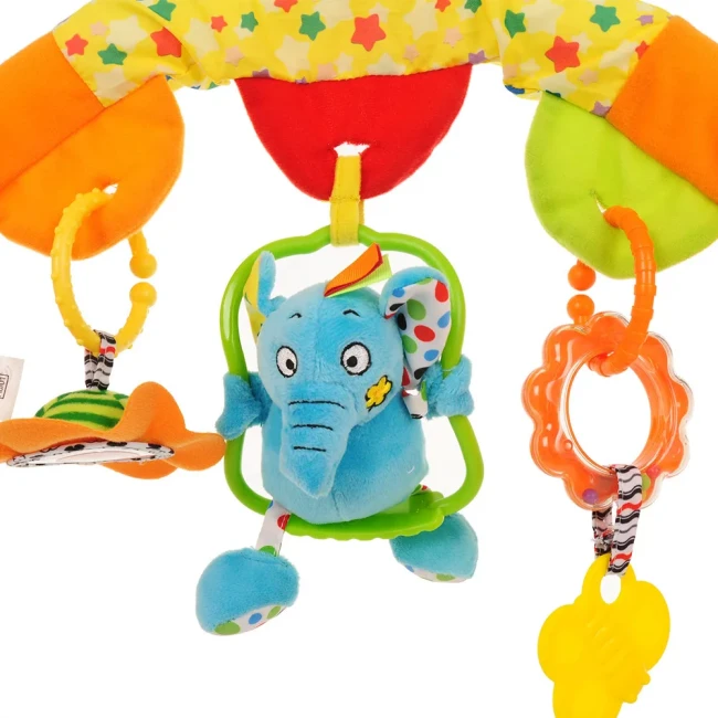 Дуга на коляску Biba Toys Слонёнок с игрушками JF395