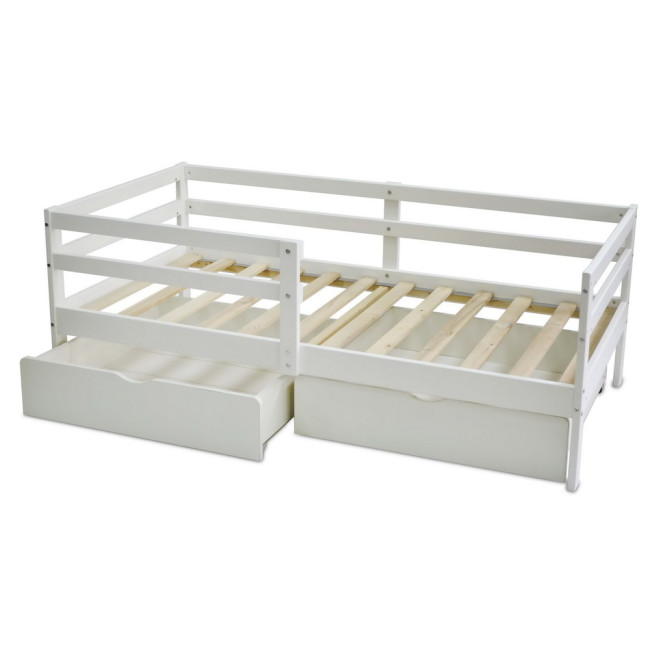 Кровать Подростковая Pituso BamBino Белый +Ящик (2 места) 670001р/+Ящик/тип2