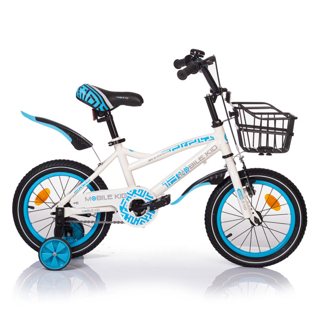 Велосипед детский Mobile Kid Slender 14 Бело-синий
