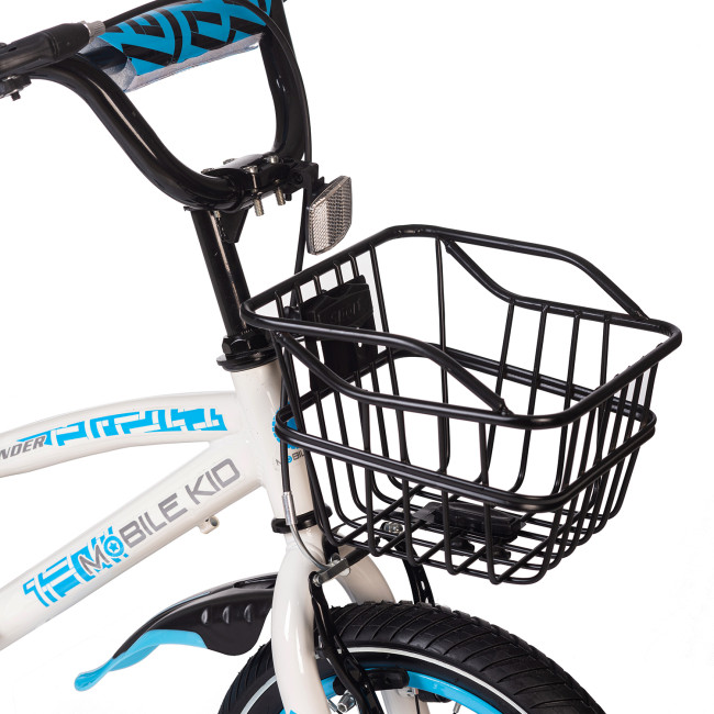 Велосипед детский Mobile Kid Slender 14 Бело-синий - фото3