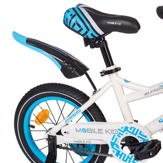 Велосипед детский Mobile Kid Slender 14 Бело-синий - фото4