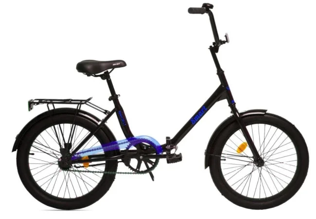Велосипед Складной Aist Smart 20 1.1 Чёрно-синий - фото