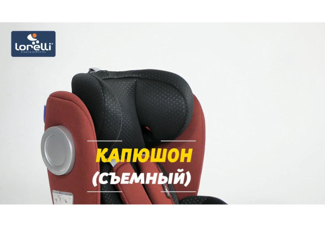 Автокресло Lorelli Lusso SPS Isofix 0-36 кг Black Red Черно-красное