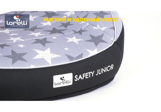 Автокресло бустер Lorelli Safety Junior Fix 15-36 кг 2/3 Black 2023 Чёрное - фото7