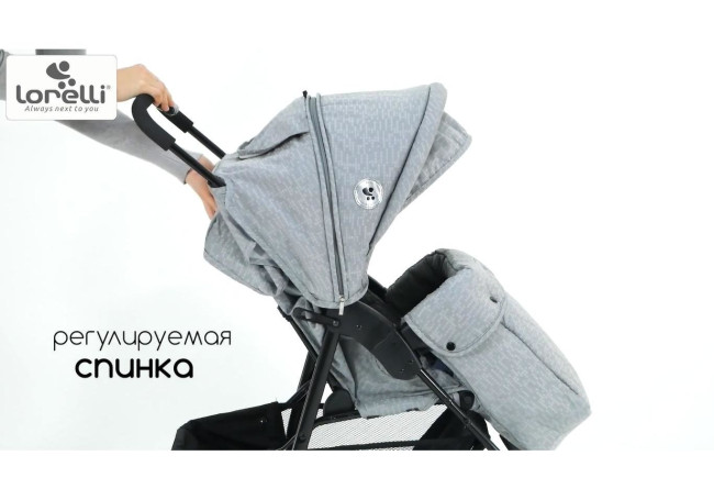 Детская прогулочная коляска Lorelli Daisy Basic Cool Grey 2021