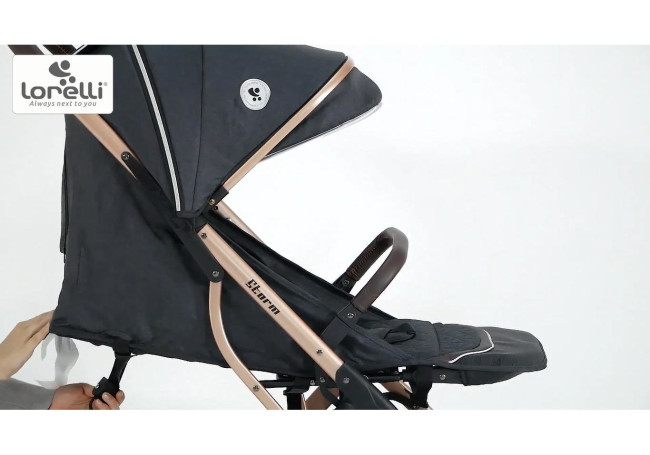 Детская прогулочная коляска Lorelli Storm Set 2 в 1 Luxe Black 2021