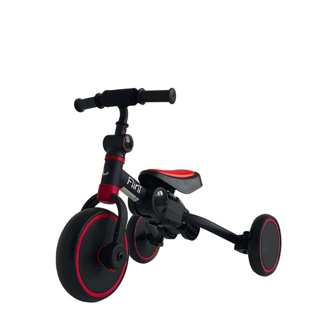 Детский трехколесный велосипед Bubago Flint Black-red Чёрно-красный BG-FP-109-1 Без ручки