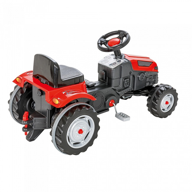 Педальная машина Трактор Pilsan Red Красный 3-8лет 95х51х51 см 07314-red - фото4