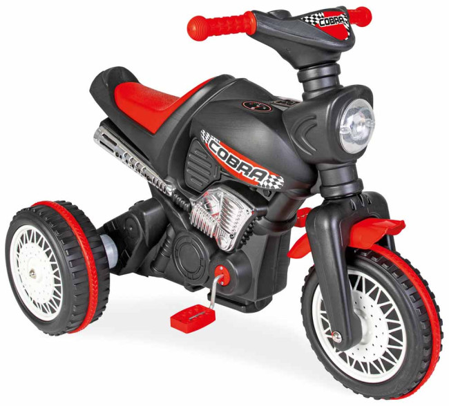 Педальный мотоцикл Pilsan Cobra Black Чёрный 3-5 лет 07323