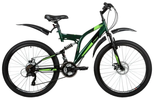 Велосипед Foxx Freelander Disk 26 Зеленый 2021