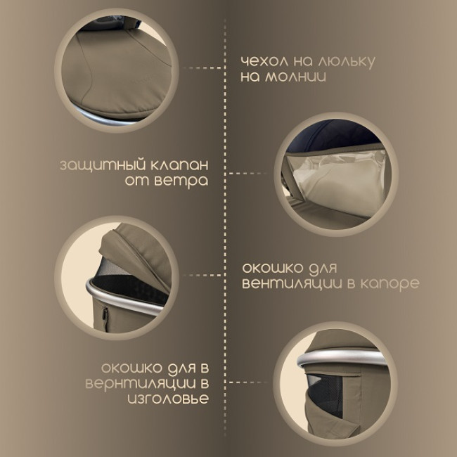 Коляска детская Bubago Gaudi 3 в 1 Зеленый BG 195-1 Коляска детская Bubago Gaudi 3 в 1 Зеленый BG 195-1