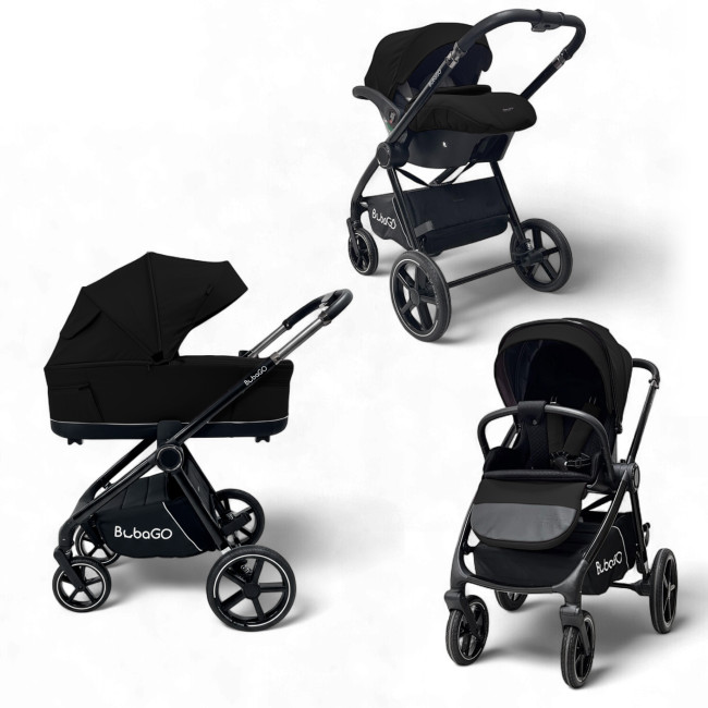 Коляска детская модульная BubaGO Niveta 3 в 1 Чёрный BG 192-1 Коляска детская модульная BubaGO Niveta 3 в 1 Чёрный BG 192-1