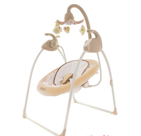 Электрокачели Pituso Carino (бежевые, бирюзовые, серые) TY-028P - фото