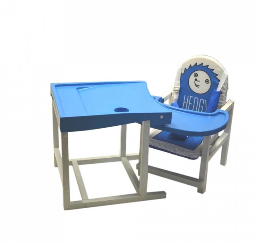 Стул-стол для кормления СЕНС-М Babys Hedgy голубой - фото