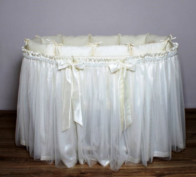 Подзор на детскую кроватку (юбка с бантами) Lappetti - фото