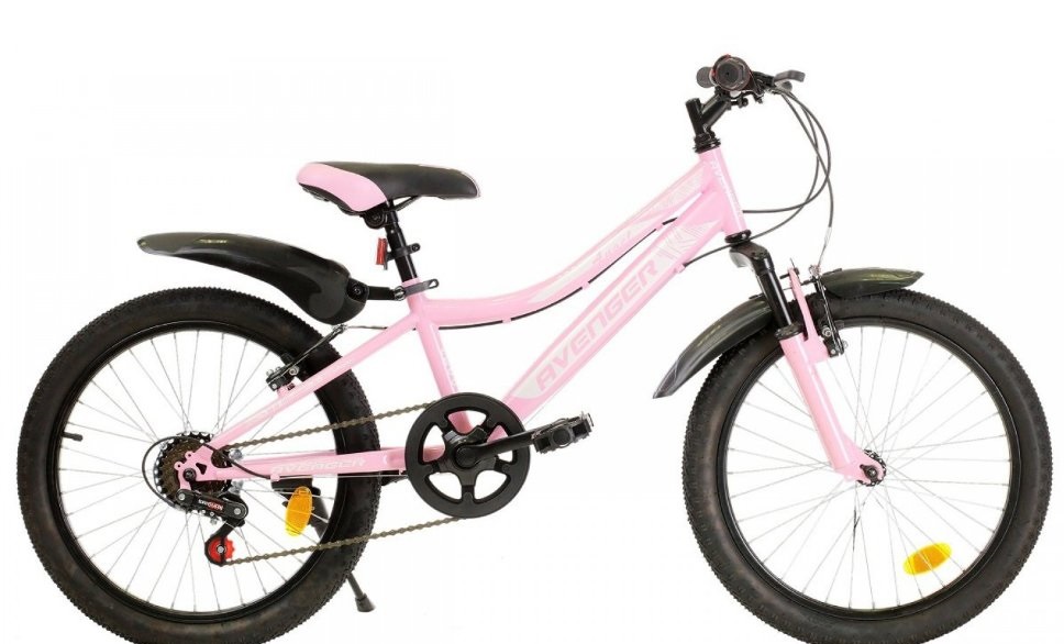 Велосипед детский Avenger C200W 20 (розово-серебристый) - фото