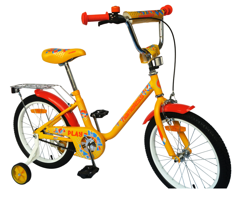 Велосипед Nameless Play 16 (желтый/оранжевый, 2021) - фото