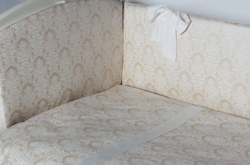 Комплект в кроватку Lappetti 3 предмета Эстель (Бежевый, Бирюзовый) - фото2
