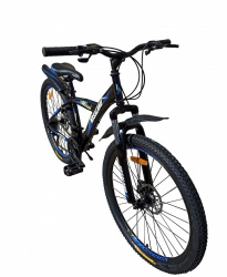 Велосипед Nasaland SMD 26 (черный/синий, 2020) - фото