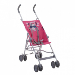 Прогулочная коляска трость Lorelli Flash Pink Kitty - фото