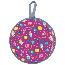 Ледянка принт Ника Зима Баклажан диаметр 450мм - фото