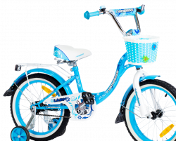 Велосипед Nameless Lady 18 Голубо-белый 2022 - фото
