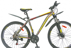 Велосипед Nameless S7200D 27.5 Серо-оранжевый 2022 - фото
