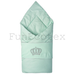 Одеяло на выписку с бантом Империя Fan Ecotex 100*100см Зима - фото