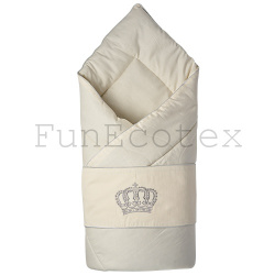 Одеяло на выписку с бантом Империя Fan Ecotex 100*100см Зима - фото2
