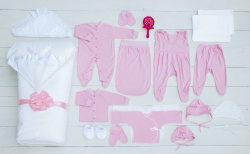Конверт для новорожденного с комплектом 20 предметов Грач 500 - фото