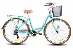 Велосипед Racer Tempo CTB 28 (2019) (серый, синий) - фото2