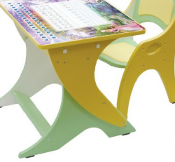 Набор детской мебели №1 Салатовый желтый Зима-Лето (парта+стульчик) 14-328 - фото