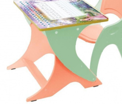 Набор детской мебели №1 эвкалипт оранжевый Зима-Лето (парта+стульчик) 14-354 - фото