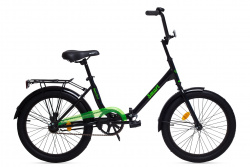 Велосипед Складной Aist Smart 20 1.1 Черно-зеленый - фото