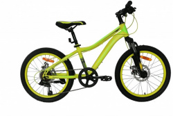 Велосипед Nameless S2200D (желтый-зеленый) 2021 - фото
