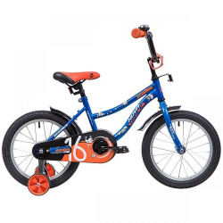 Велосипед Novatrack Neptune 16 (сине-оранжевый) - фото