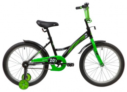 Велосипед Novatrack Strike 20 Чёрно-зелёный - фото