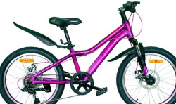 Велосипед Nameless J2200DW фиолетовый 2021 - фото