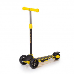 Самокат со светящимися колесами Mobile-Kid Startico SK103 Black/Yellow - фото