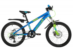 Велосипед Novatrack Pointer 20 Синий 6 скоростей 2021  - фото